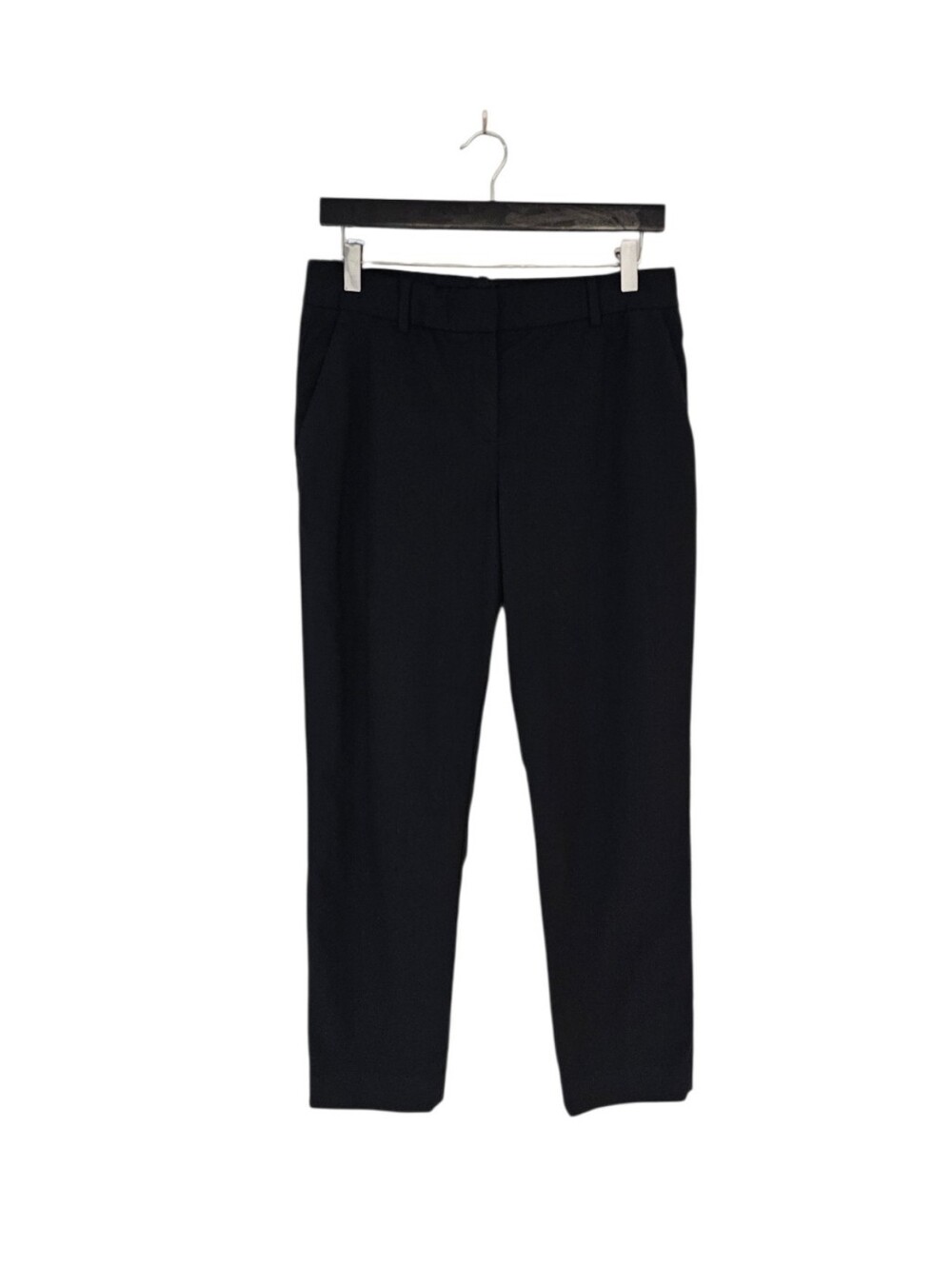 Theory Wool High Rise Straight Leg Career Dress Pants Black Size 6 Preowned